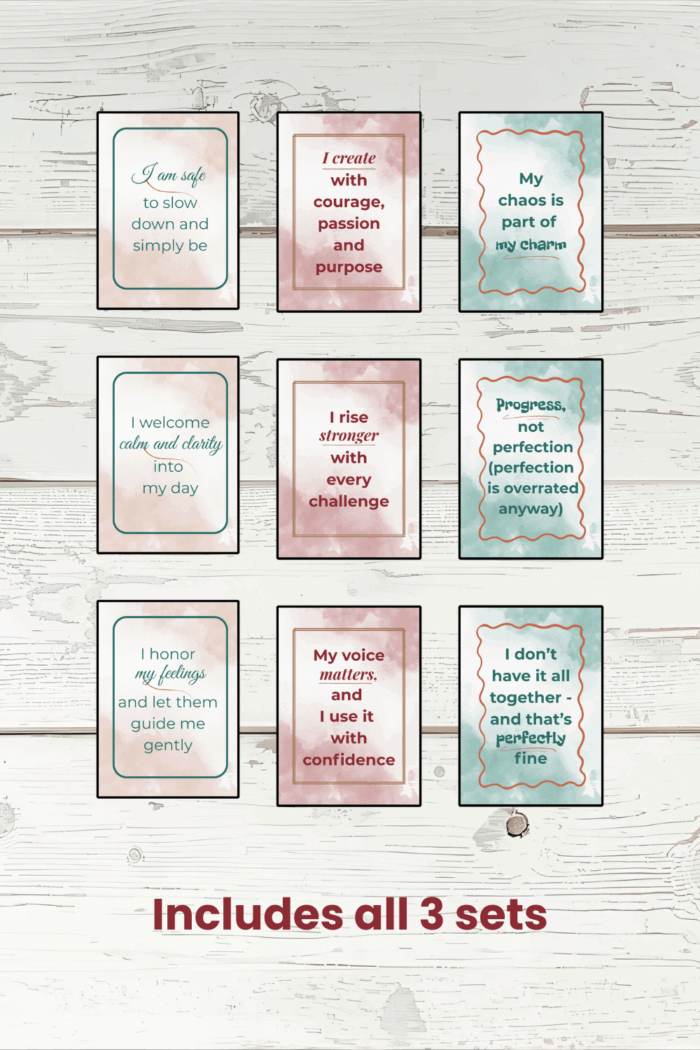 30 Affirmations – Complete Collection (Printable Digital Cards)