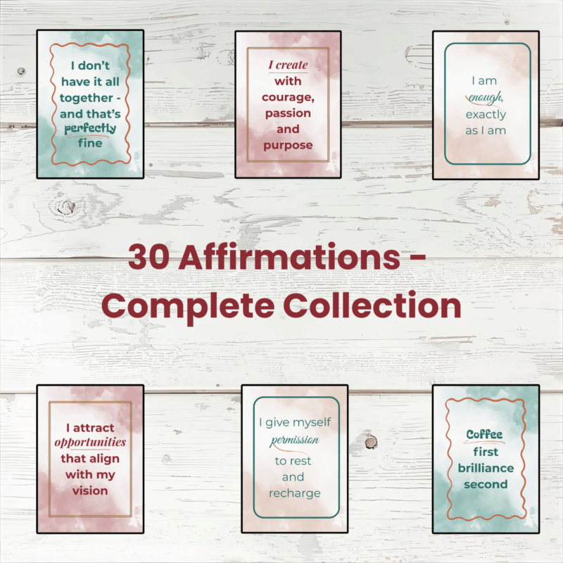 30 Affirmations – Complete Collection (Printable Digital Cards)